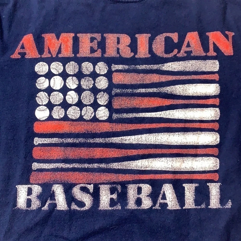 Children’s place American baseball flag T-shirt medium